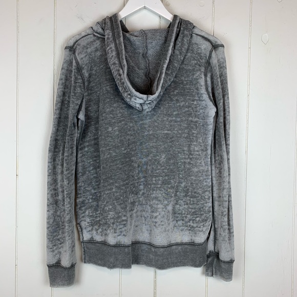 Billabong Hoodie Sweatshirt Small Gray Burnout - Picture 2 of 5
